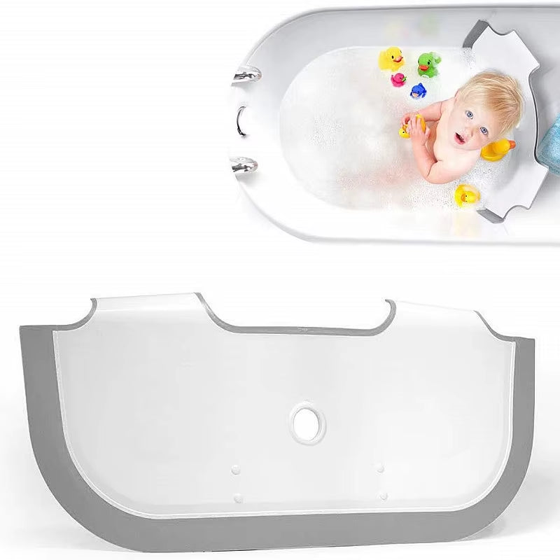 Adjustable Bathtub Partition Flap Baby Bath Dam Baby Bath Tub Water-Saving Barrier Bath Kids Separation Plate Bath Accessories